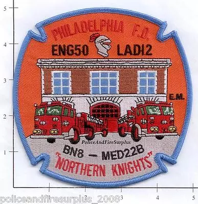 $3.85 • Buy Pennsylvania - Philadelphia Engine 50 Ladder 12 Battalion 8 PA Fire Dept Patch