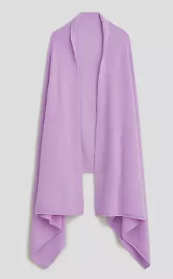 NWT J.Crew Women's Luxe Oversized 100% Cashmere Wrap Scarf RARE Hampton Purple • $144.99