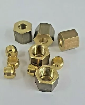 Brass Compression Nuts & Olives Metric Sizes Spare Olives & Nuts • £4.99