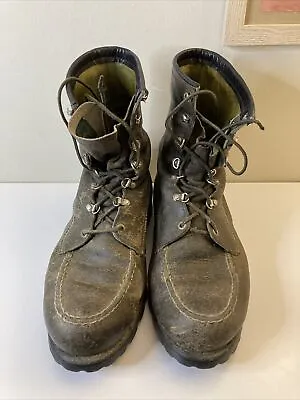 VTG SEARS TED WILLIAMS Size 12 EE Men Leather Hunting Hiking Combat Boots Grungy • $78