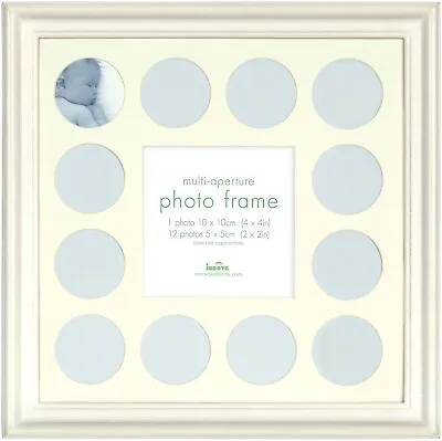 Memories II Baby Multi-Aperture Picture Frame Holds 13 Photos 31x31cm • £9.99