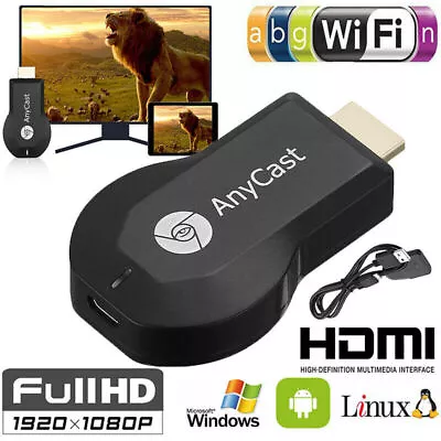 Wireless WiFi Display Dongle 1080P HDMI TV Stick DLNA Aircast Miracast AnyCast • $13.99