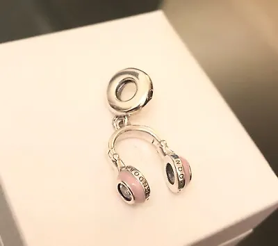 Pandora Pink Headphones Music Enamel Charm #797902EN160 +FREE Gift Box +Tag • $33.85