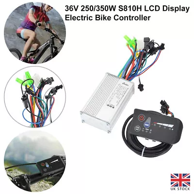 36V 250W/350W E-bike Scooter Brushless Speed Motor Controller With LCD Panel UK • £25.22