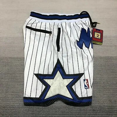 NWT Men's Orlando Magic Retro 92-93 Basketball Shorts US Size S-3XL White • $59.99