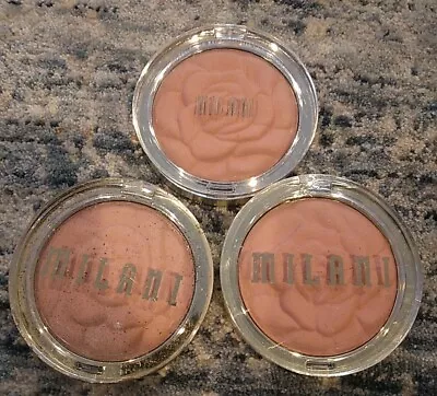 3 PACK Milani Rose Powder Blush 0.6 Oz  01 Romantic Rose  Shimmery Matte Color  • $18