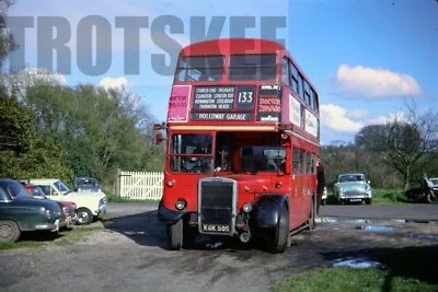 35mm Slide London Transport Leyland Titan RTW5 KGK505 1966 Original • £4.39