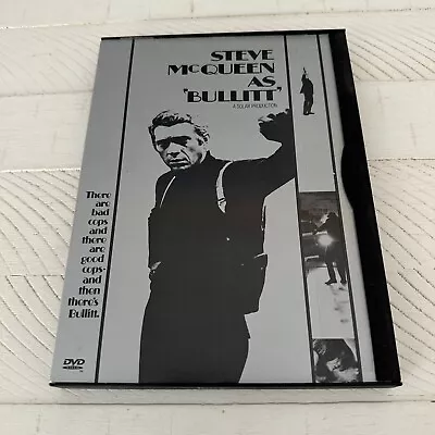 Bullitt (DVD 1997) Steve McQueen Black Silver Snapcase • $3.44