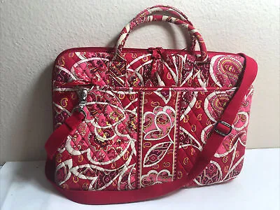 Vera Bradley Hard Case Laptop Portfolio  CALL ME CORAL  ~ Retired Pink Paisley • $39.99