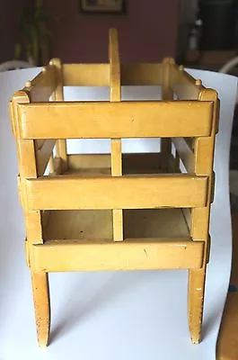 Very  Cool!!!!  Vintage Wooden Magazine Rack • $48