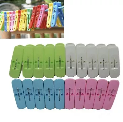 Prime Cloth Pegs Washing Line Strong Plastic Rust-Free Springs Clothes Pegs • £1.49