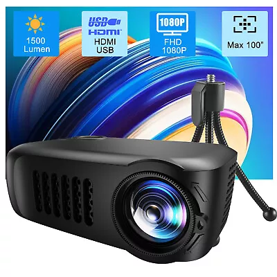 Mini Projector HD 1080P Home Cinema Portable LCD Pocket Projector Party HDMI USB • $34.99