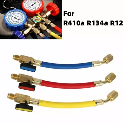 R134A R410A R12 Ball Valves For Charging Refrigeration Hose Air Condition HVAC • $20.59