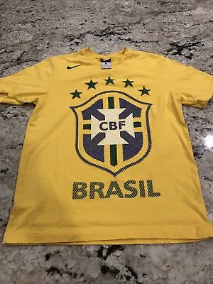 $14.88 • Buy Nike Men's M CBF Brasil Brazil National Football Team Soccer T Shirt World Cup