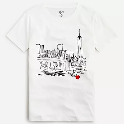 J Crew AS061 NWT Size XXS   Big Apple  New York City NYC Vintage Cotton T-Shirt • $16.79