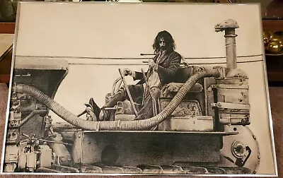 Artist Jon Hul Original Art / Drawing Of Frank Zappa 1977 Signed By Hull & Zappa • $9500