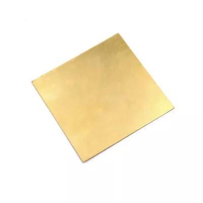 Brass Metal Sheet Plate Shim 100x100mm Metalworking 0.8mm/1mm/1.5mm/2mm/3mmH YT • £6.29