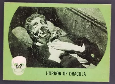 Vintage 1961 Nu Cards Horror Monster Series Card #62 Dracula In His Coffin • $9.95