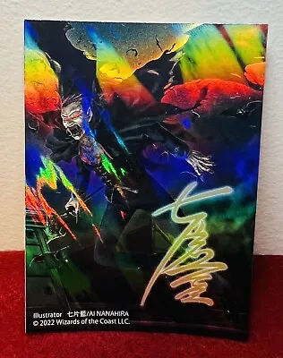 MTG Sengir Vampire  FOIL 30th Anniversary  Promo Limited Mini Poster  Signed JPN • $44