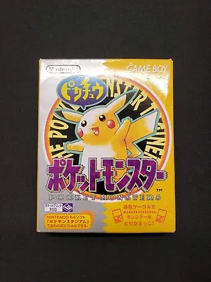 Boxed Japanese Pokemon Yellow Version Nintendo Game Boy Tested! Plays On US! • $99