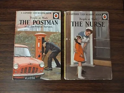 Ladybird 'Easy-reading' Book Series 606B People At Workx2 The Nurse The Postman • £6
