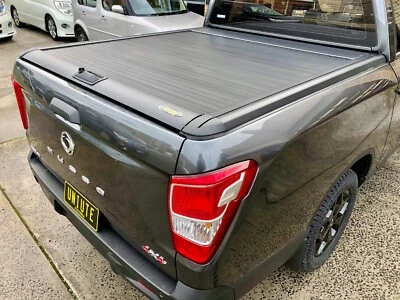 New Manual Black Roller Lid Shutter For SsangYong Musso XLV (Long Tub) 2018+ • $1700