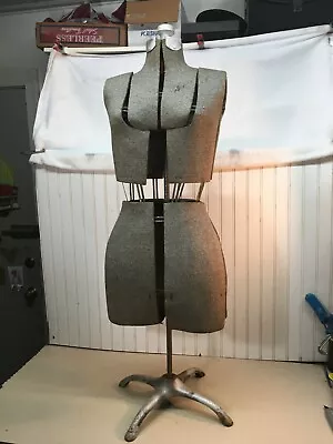 Vintage  Woman's Adjustable Dress Form Mannequin Sewing Dress Form 1930s 40s • $247.50