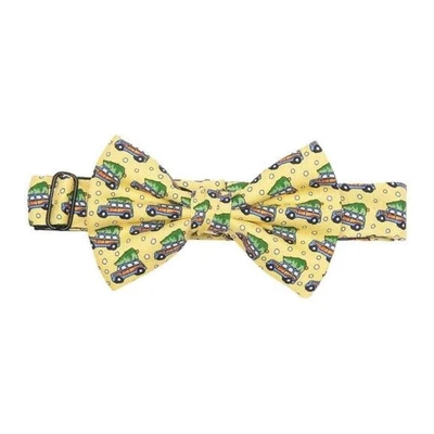 $10.80 • Buy Vineyard Vines Boys Bowtie Sunny Yellow Woody & Tree One Size Silk 10-14  NIB