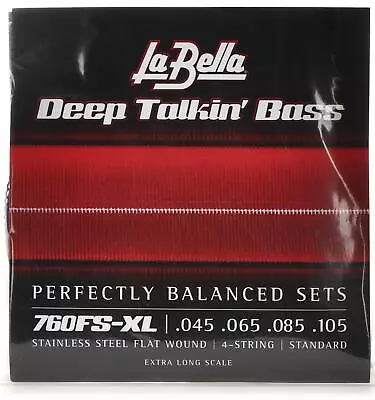 La Bella 760FS Deep Talkin' Bass Flatwound Bass Strings - Extra Long • $45.95