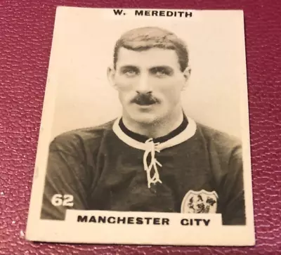 £13.50 • Buy Phillips Footballers Billy W Meredith Manchester City Pinnace Cigarette Card