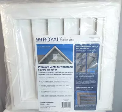 Royal Gable Vent 15-in X 15-in White PVC - NEW Sealed • $26.24