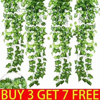 Artificial Ivy Garland Fake Vine Trailing Leaf Hanging Plant Foliage 2.1M Length • £2.99