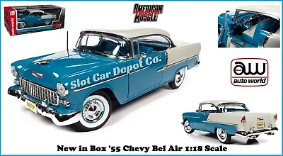 Auto World Collectible '55 Chevy Bel Air 1:18 Scale Diecast Car AMM1295 • $109.95