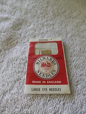 Vintage Milwards Needles Quilting #7 Large Eye • $3.75