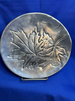Hoselton Maple Leaf Footed Aluminum Dish Signed And Numbered Canda • $15.49
