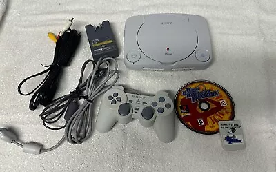 Sony Playstation PSOne Slim Console W/ OEM Hookups Memory Card DDRKmix  Tested • $54.99