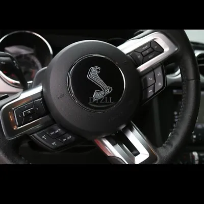 3.34  Black Car Steering Wheel Center Emblem Badge Sticker For MUSTANG SHELBY • $12.96