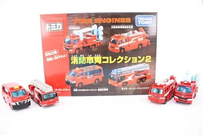 Takara Tomy Tomica Gift Fire Engine Collection 2016 Set Of 4 Vehicle Diecast • $48.60