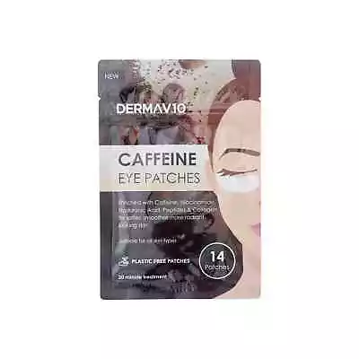 Under Eye Mask Pads Hydrogel Collagen & Caffeine Eye Patches ( 14 Patches ) • £2.99