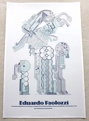 Eduardo Paolozzi Original 1976 Touring Art Exhibition Poster Vintage • £150