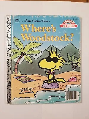 Where's Woodstock? VTG Little Golden Book Snoopy And Friends Charles Schulz • $9.99