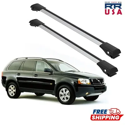 Roof Rack Cross Bars Volvo XC90 2002-2014 Silver 2 Pcs • $110