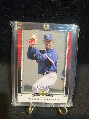 2002 Upper Deck Plus White 0436/1125 Pedro Martinez #UD25 HOF Red Sox • $2