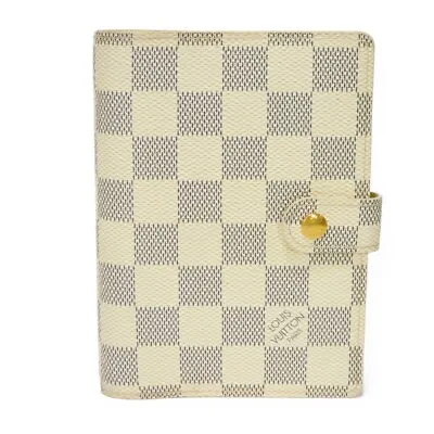 AUTHENTIC LOUIS VUITTON Agenda PM R20706 Notebook Cover Logo White Diary 6... • $153