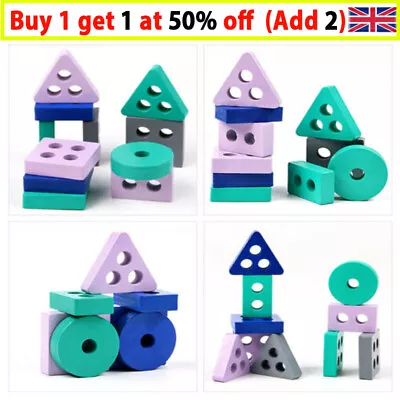 £4.79 • Buy Wooden Toys For 1 2 3 4 5 Years Lead-free Old Boys Girls Toddler Educational BA