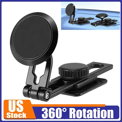 360° Rotation Magnetic Phone Holder Foldable Car Mount Stand Dashboard Universal • $10.99