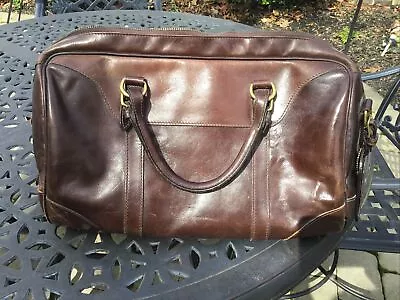 Mulholland Brothers Hippo Duffel Hand Made In America Dark Brown • $150