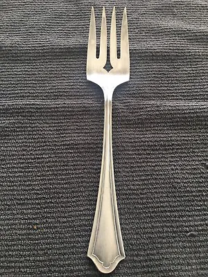 Oneida Community VERNON-ASHLEY 1917 Pattern Silverplate Cold Meat Serving Fork • $6