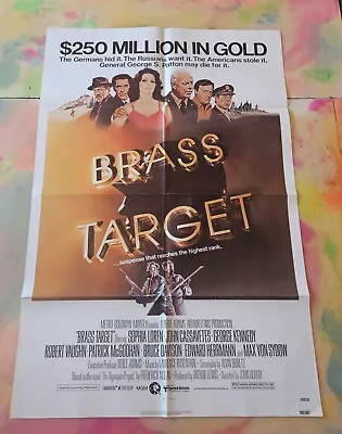 1978 BRASS TARGET Original 1 Sheet Poster Sophia Loren John Cassavetes MILITARY • $9.99