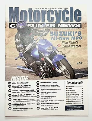 2009 February Motorcycle Consumer News Magazine Suzuki M90 Ducati 1198S BMW 650 • £7.99